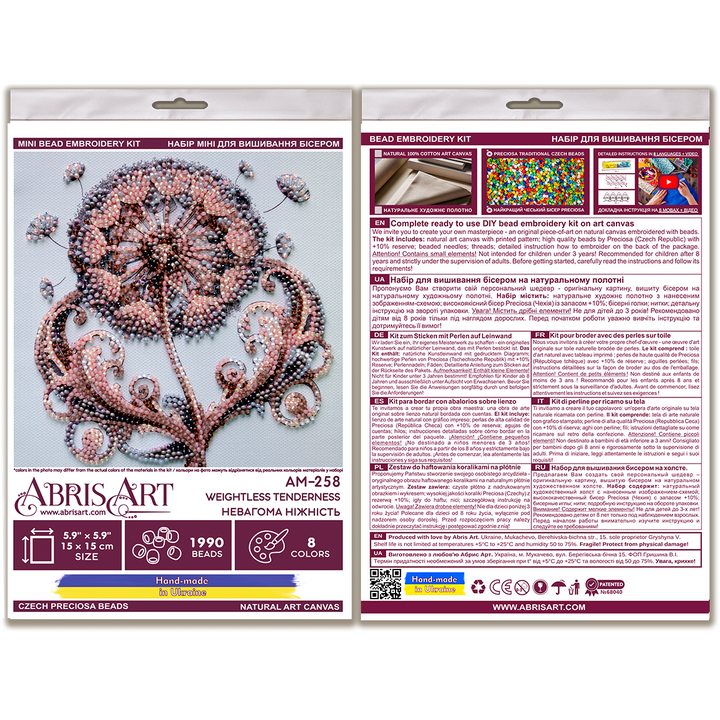 Mini Bead embroidery kit - Weightless tenderness AM-258