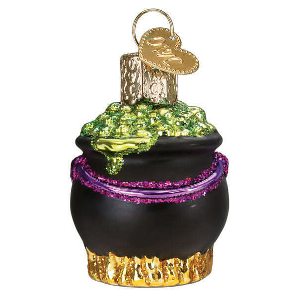 Mini Halloween Cauldron Ornament