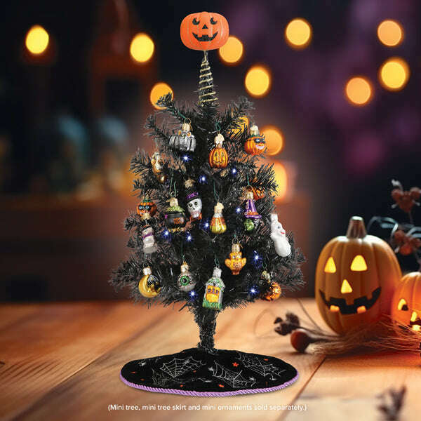 Mini Pumpkin Head Tree Topper