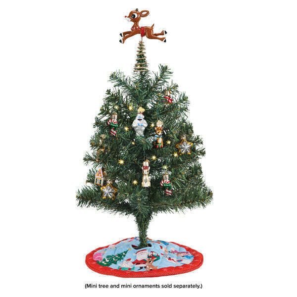 Mini Rudolph Tree Topper & Skirt