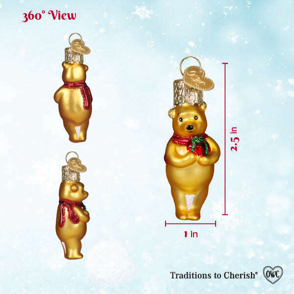 Mini Winnie With Gift Ornament