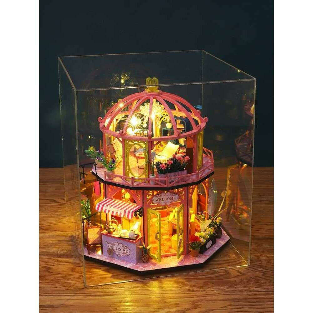 Miniature Wizardi Roombox Kit - Dessert Cafe Dollhouse Kit