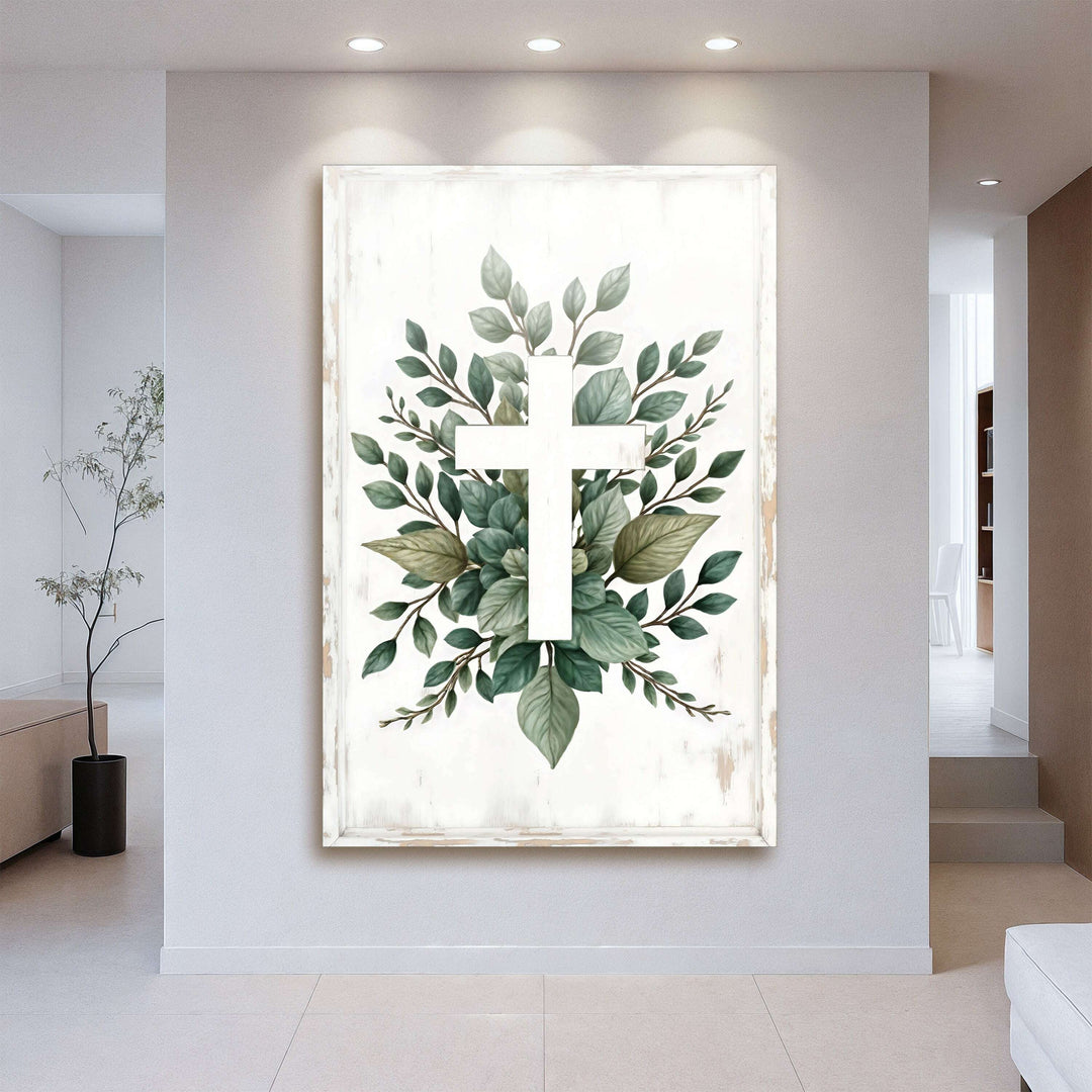 Minimalist Cross Faith Wall Art II