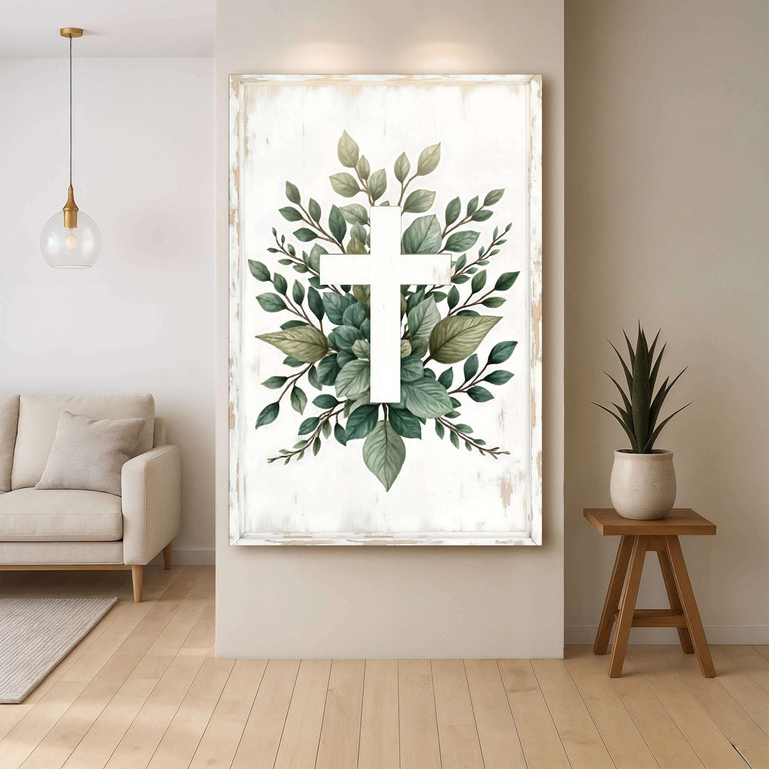 Minimalist Cross Faith Wall Art II