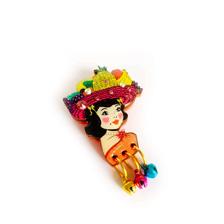Miss Tutty Fruity Brooch by Rosie Rose Parker