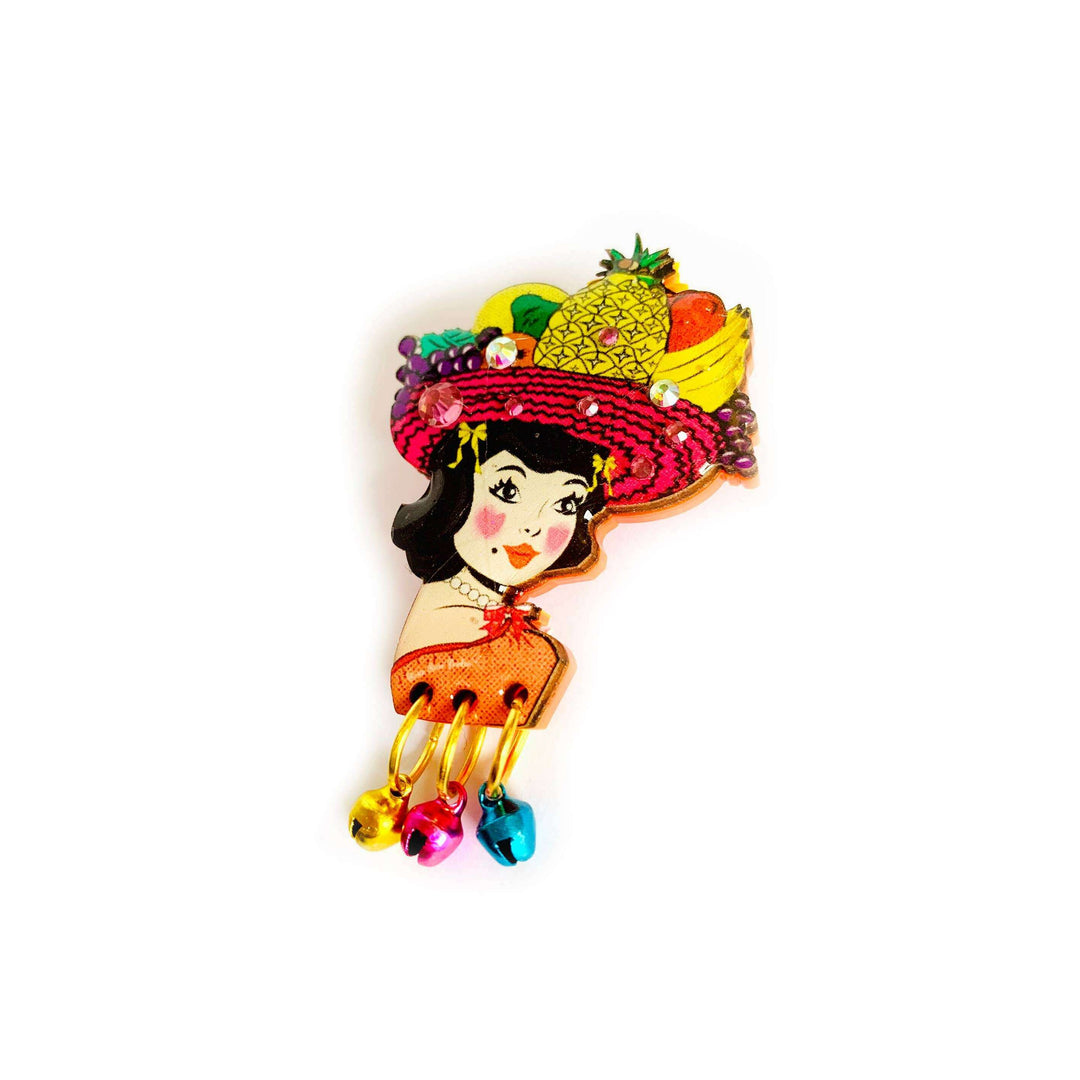 Miss Tutty Fruity Brooch by Rosie Rose Parker