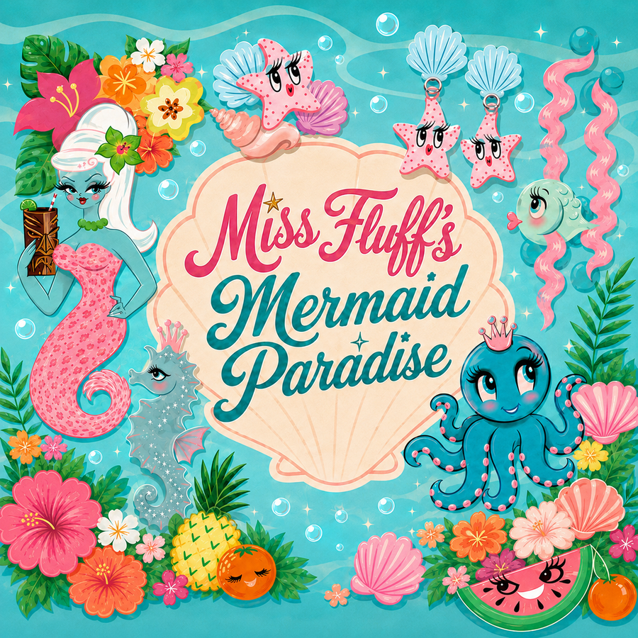 Miss Fluff's Mermaid Paradise 6 Piece Bundle