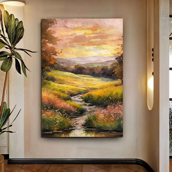 Misty River Wall Art