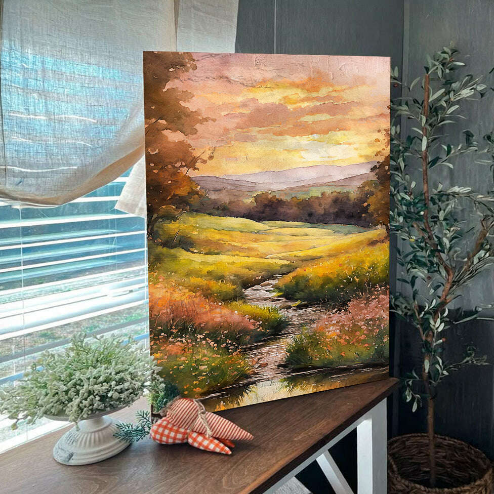 Misty River Wall Art