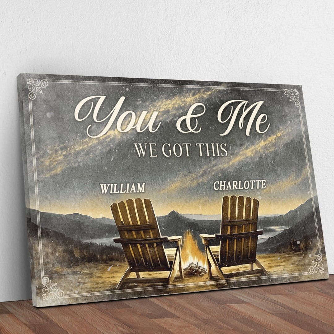 Camping Themed We Got This Couple Sign