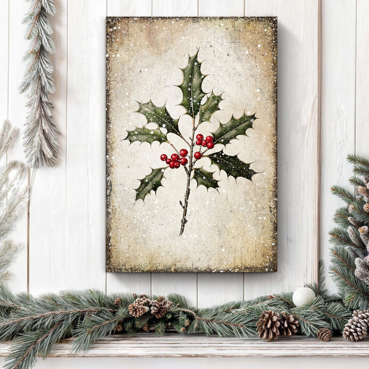 Christmas Holly Wall Art II