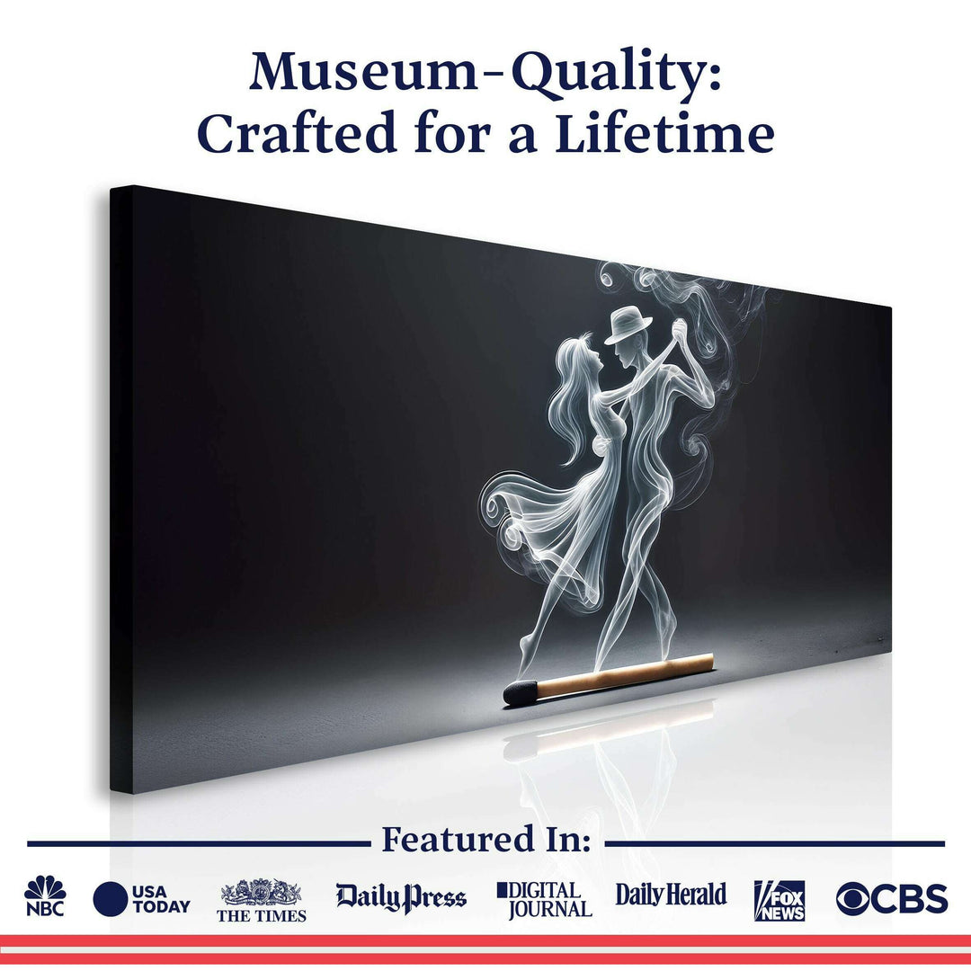 Modern Abstract Couple Dance Wall Art
