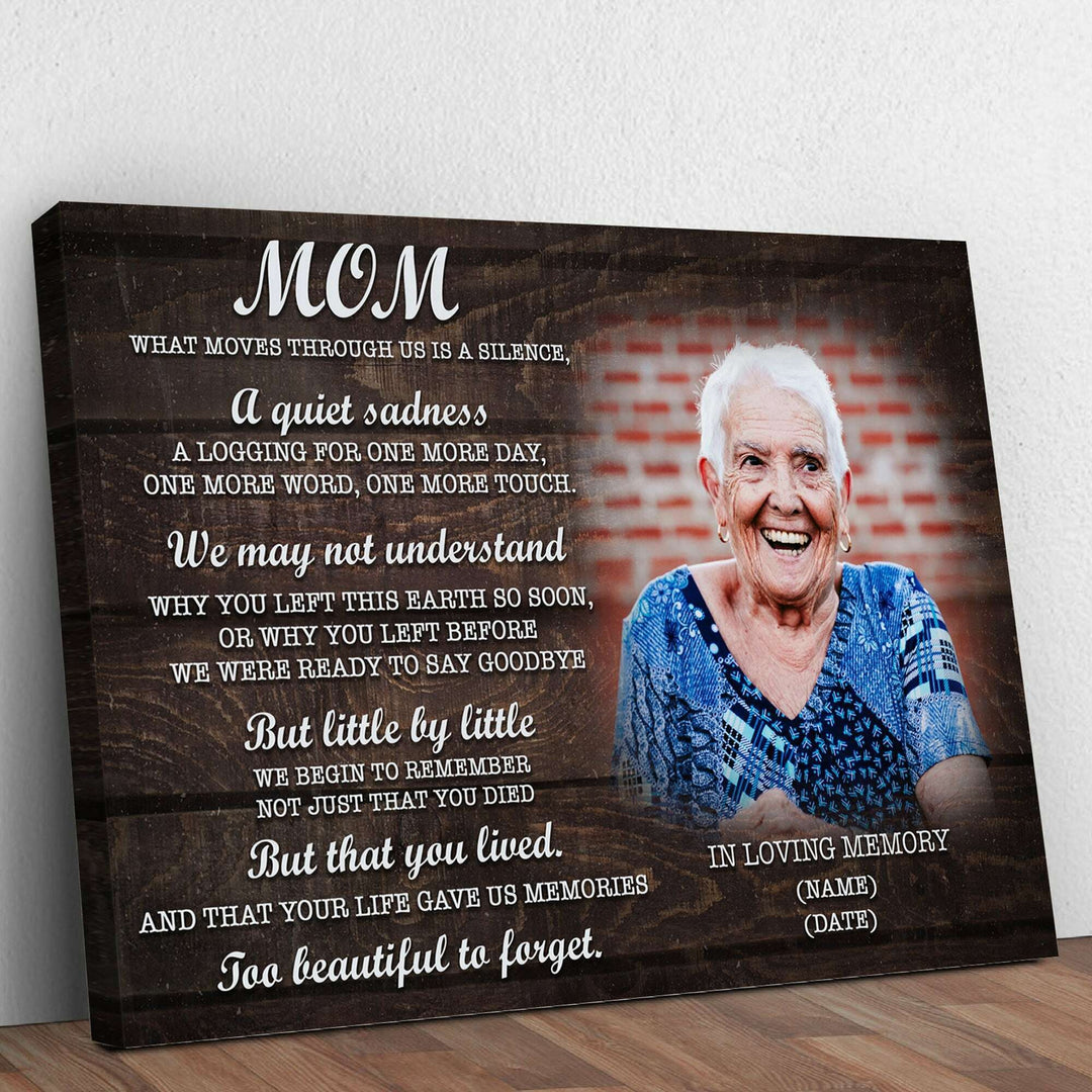 Mom, You're Too Beautiful To Forget Happy Mother's Day Sign
