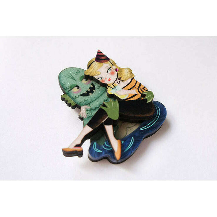 Monster Love Brooch by Laliblue