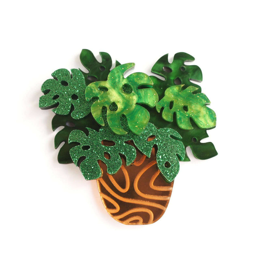 Monstera Brooch by Laliblue
