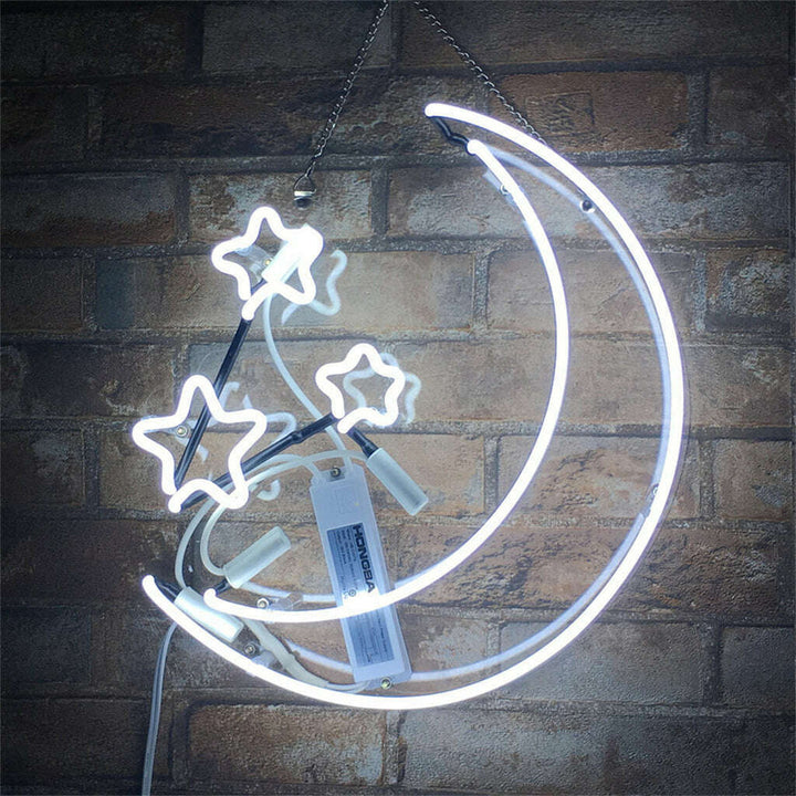 Moon and Stars Neon Light Sign