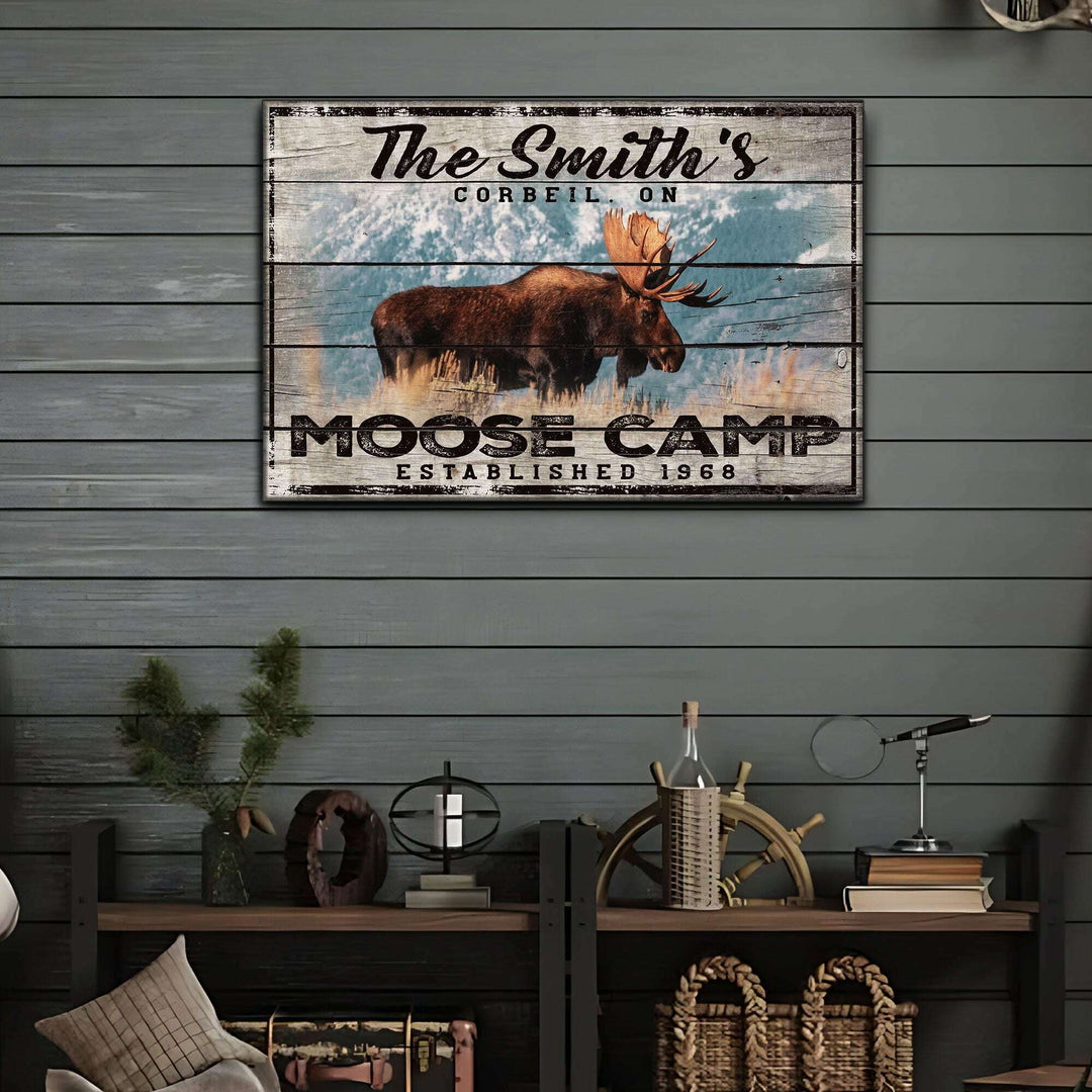 Moose Camp Sign
