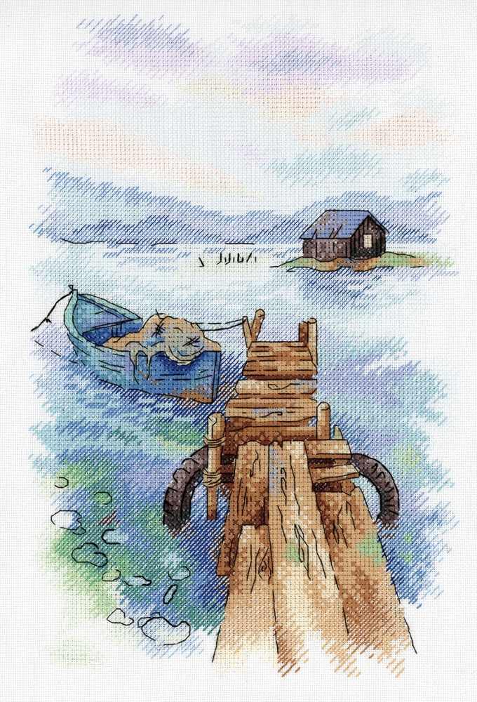 Morning at the Pier Cross Stitch Kit A-007 / SA-007