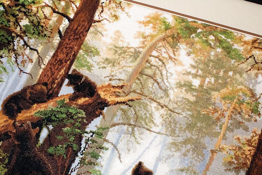 Morning in a Pine Forest B452L Counted Cross-Stitch Kit