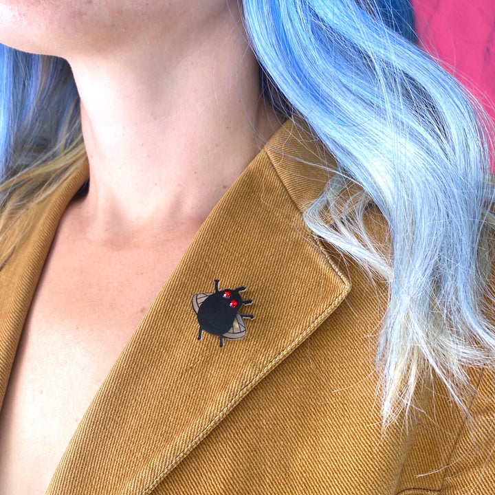 Cryptid Club Mothman Tiny Brooch Pin