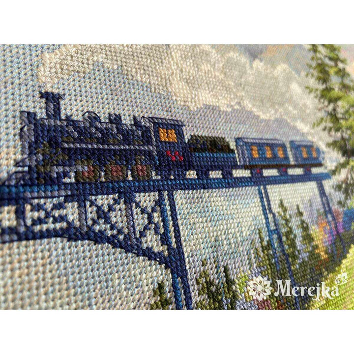 Mountain Railway K-205 Counted Cross-Stitch Kit