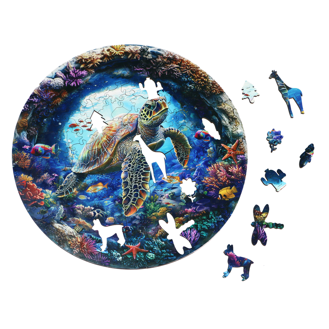 Mountains Landscape - Jigsaw Wooden Puzzle by Wizardi F07N9-24