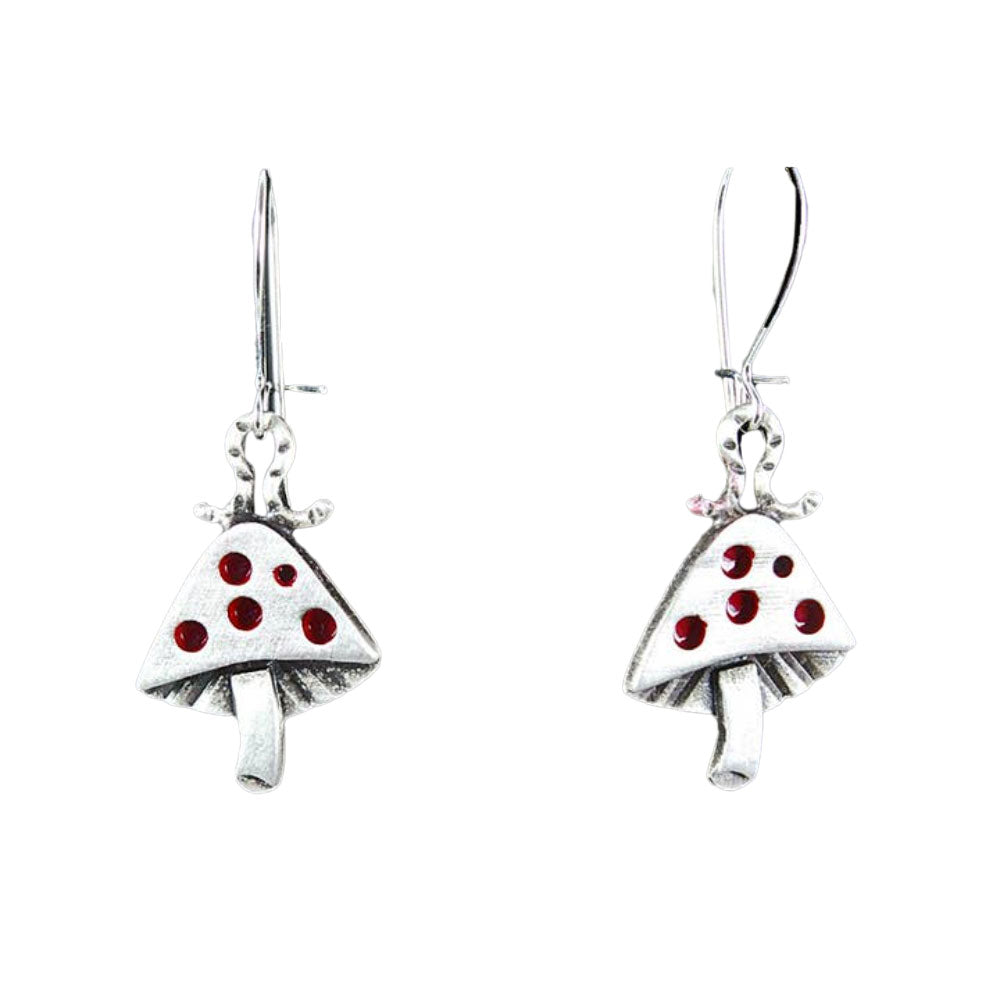 Mushroom Earrings by Chickenscratch