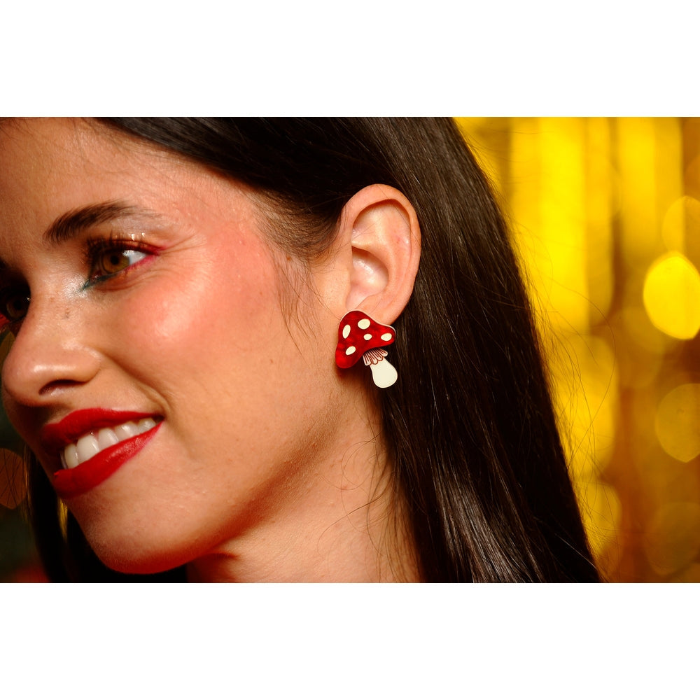 Mushroom Earrings by Laliblue 1
