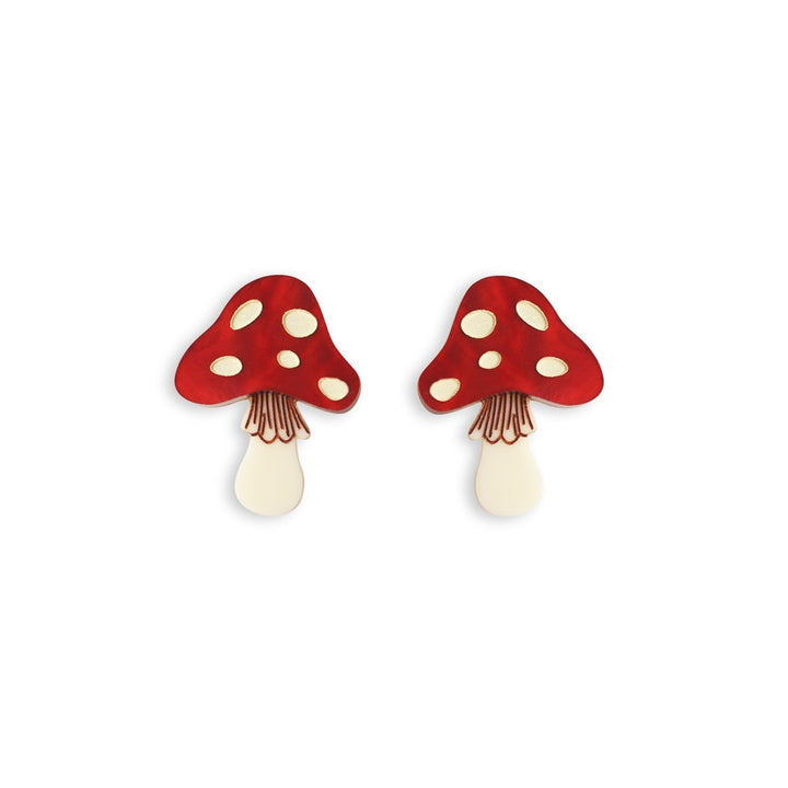 Mushroom Earrings by Laliblue 