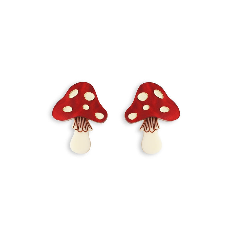 Mushroom Earrings by Laliblue 