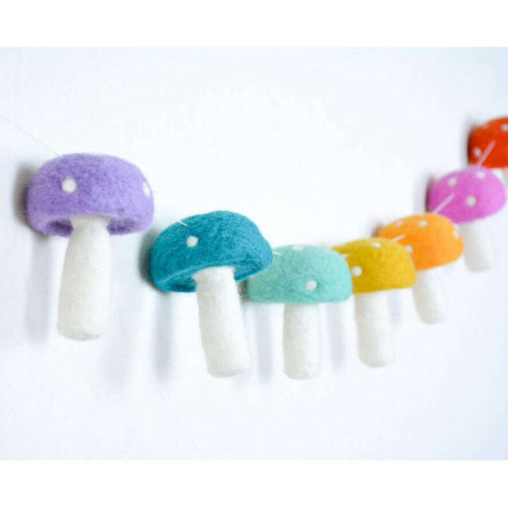 Mushroom Felt Garland