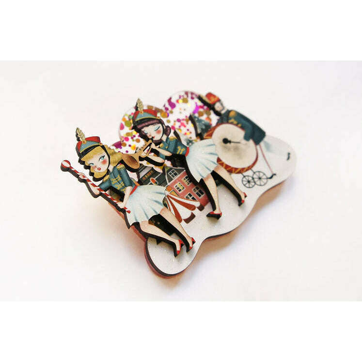 Musical Parade Brooch by Laliblue