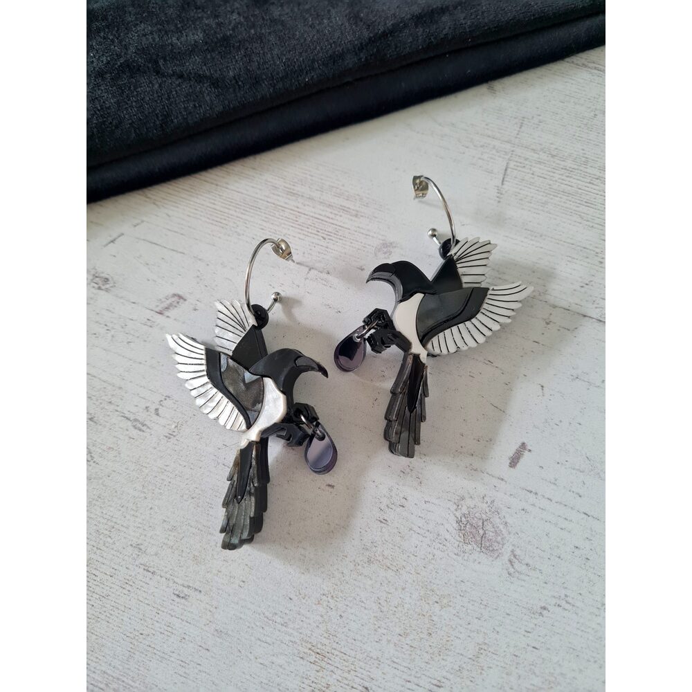 Mystic Magpie Earrings by Cherryloco Jewellery 5