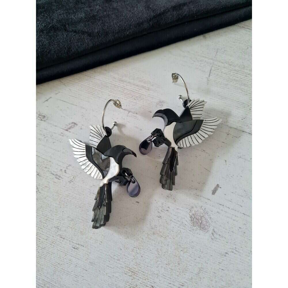Mystic Magpie Earrings by Cherryloco Jewellery 5