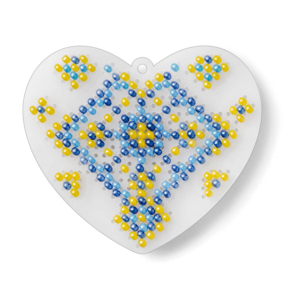 Set for embroidery with beads on a plastic base FLPL-095