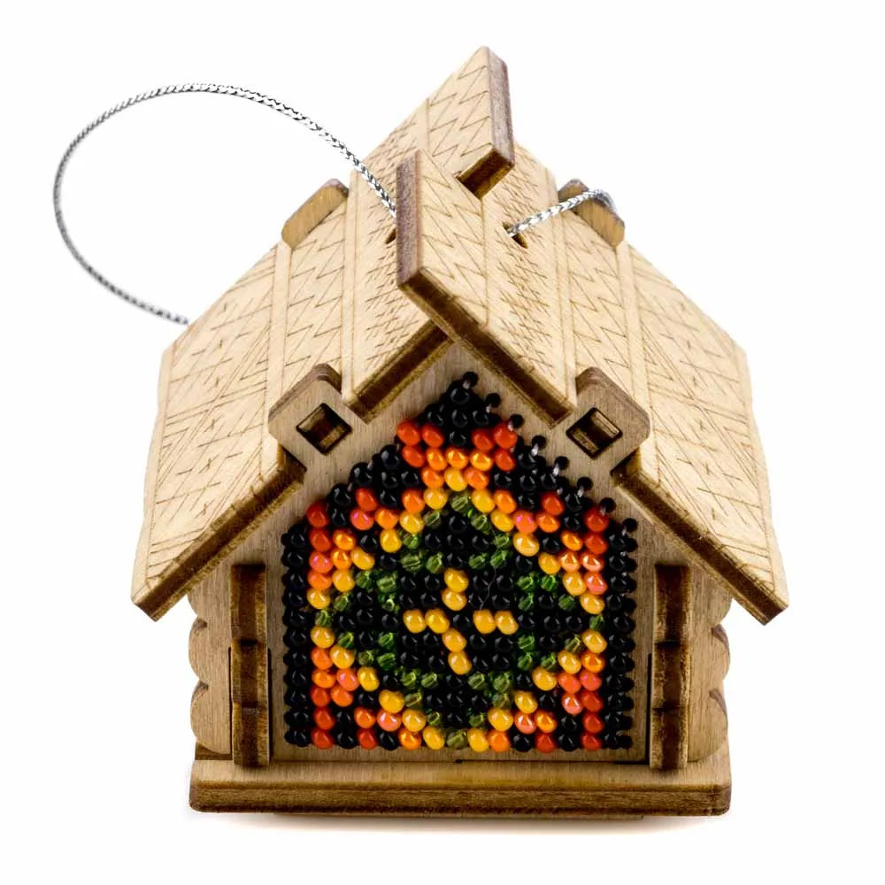 Set for embroidery with beads on wood FLK-557