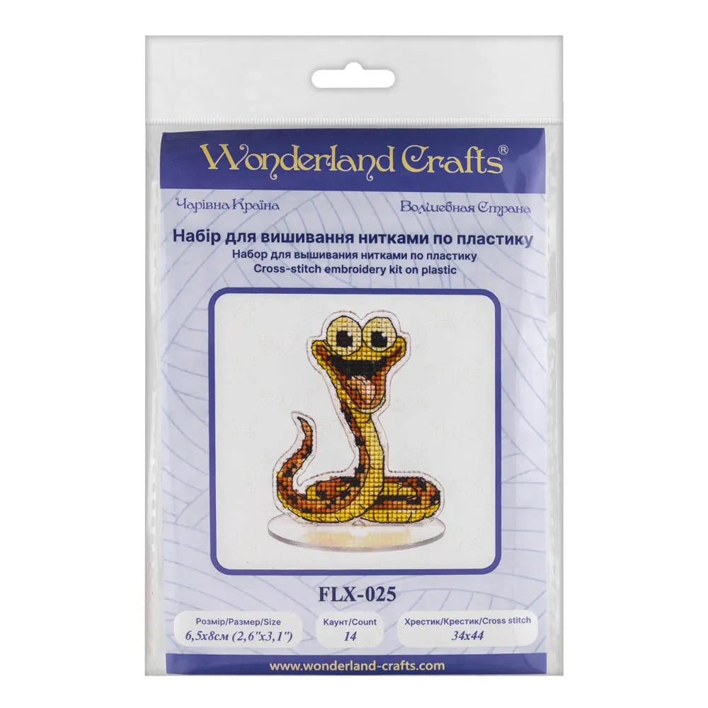 Cross-stitch kit on a plastic base FLX-025