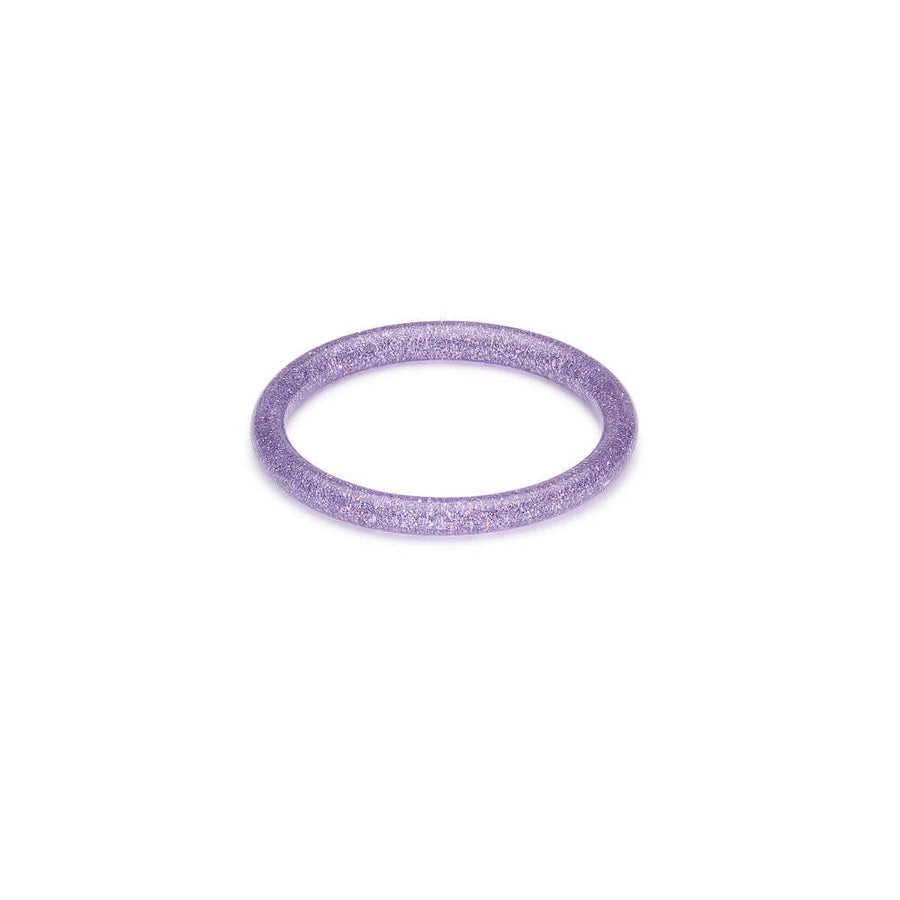 Narrow Lilac Glitter Medium Bangle by Splendette 