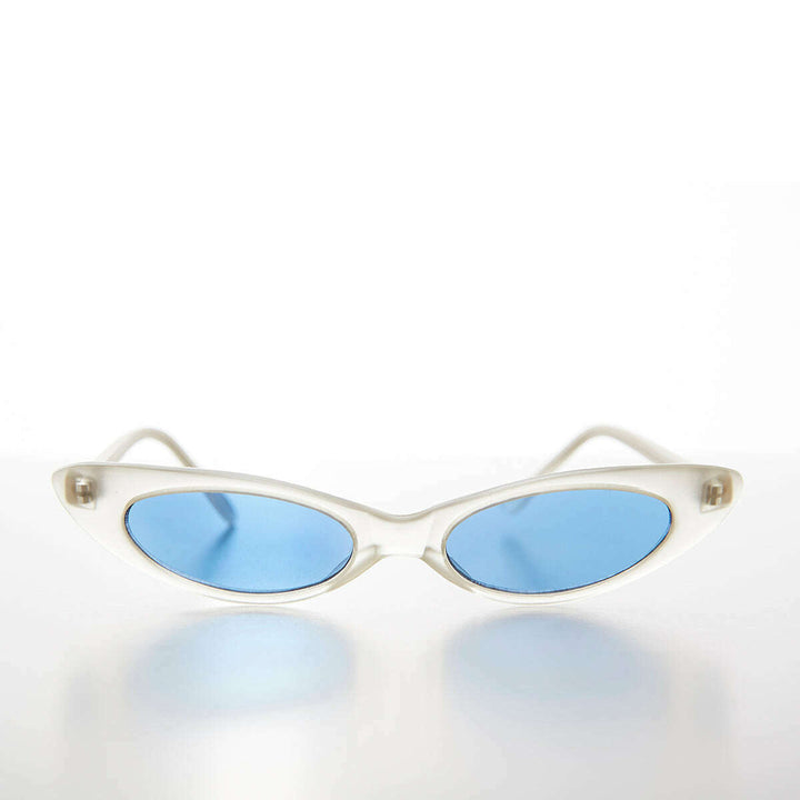Narrow Punk Rock Cat Eye Sunglass - Slim