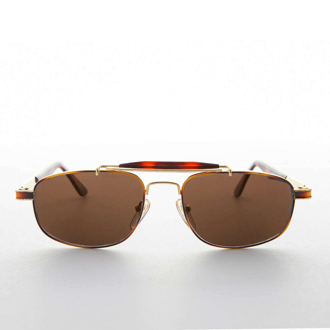 Narrow Rectangular Vintage PIlot Sunglass - Chipper