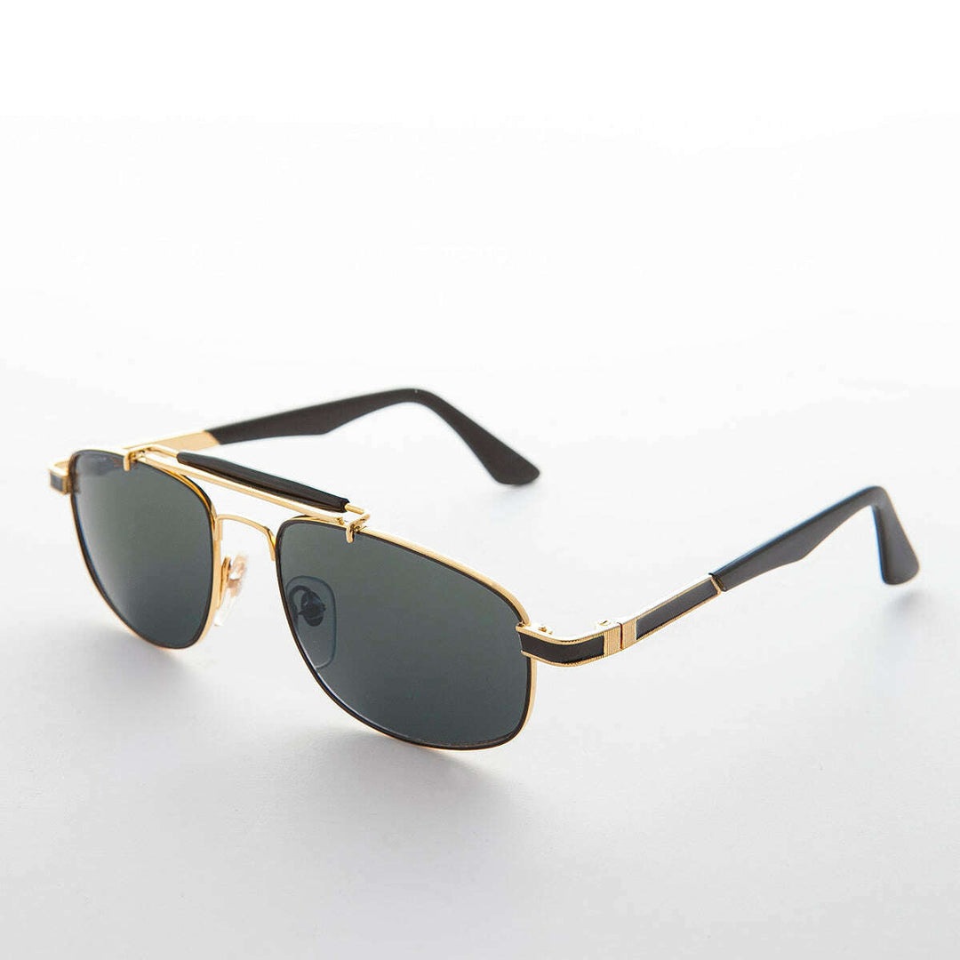 Narrow Rectangular Vintage PIlot Sunglass - Chipper