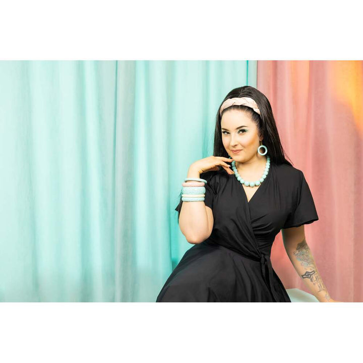 Narrow Surf Heavy Carve Medium Bangle by Splendette 1