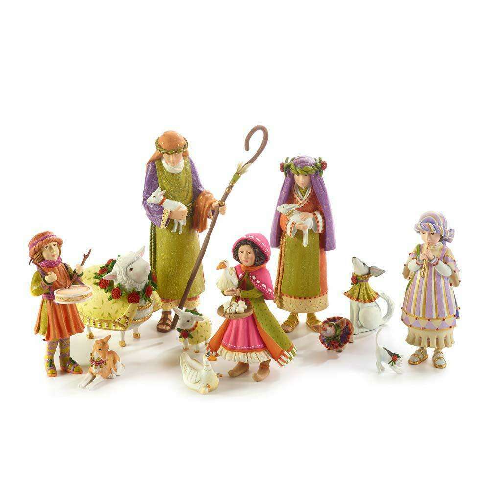 Nativity Shepherdess with Dog Figures by Patience Brewster – view 4