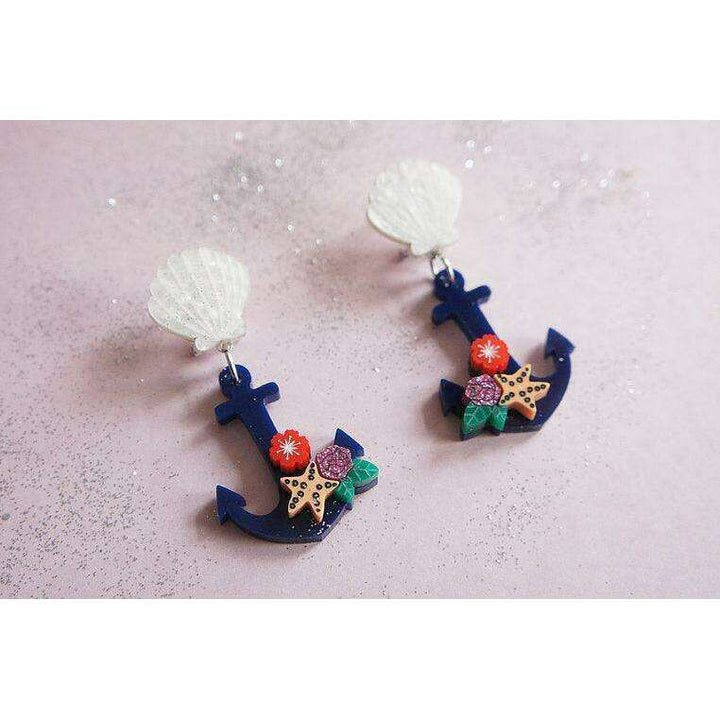 Nautical Anchor Earrings by Laliblue - Quirks!