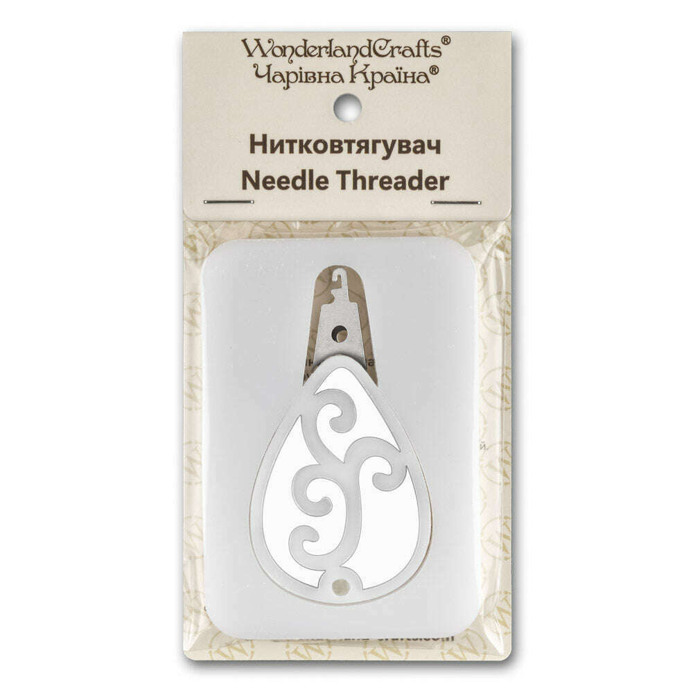 Needle Threader Silver Pattern FLNT-042