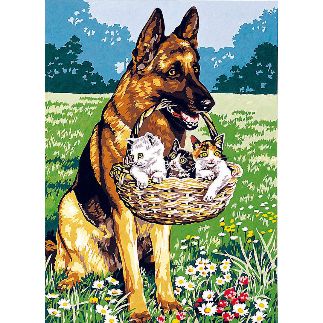 Needlepoint canvas for halfstitch without yarn Canvas 45X60 Cm SE929.346 Seg De Paris Printed Tapestry Canvas
