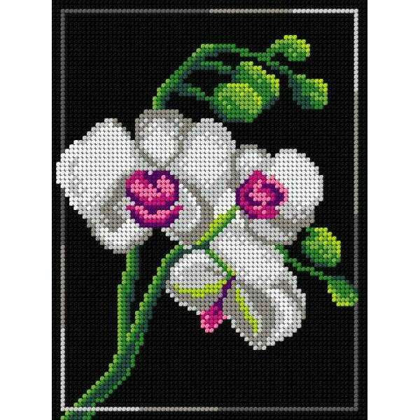 Needlepoint canvas for halfstitch without yarn Orchid 3010F - Printed Tapestry Canvas