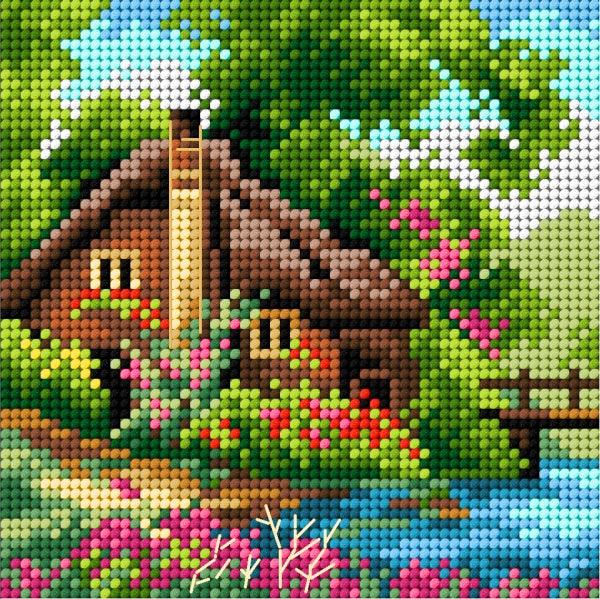 Needlepoint canvas for halfstitch without yarn Spring 2562D - Printed Tapestry Canvas