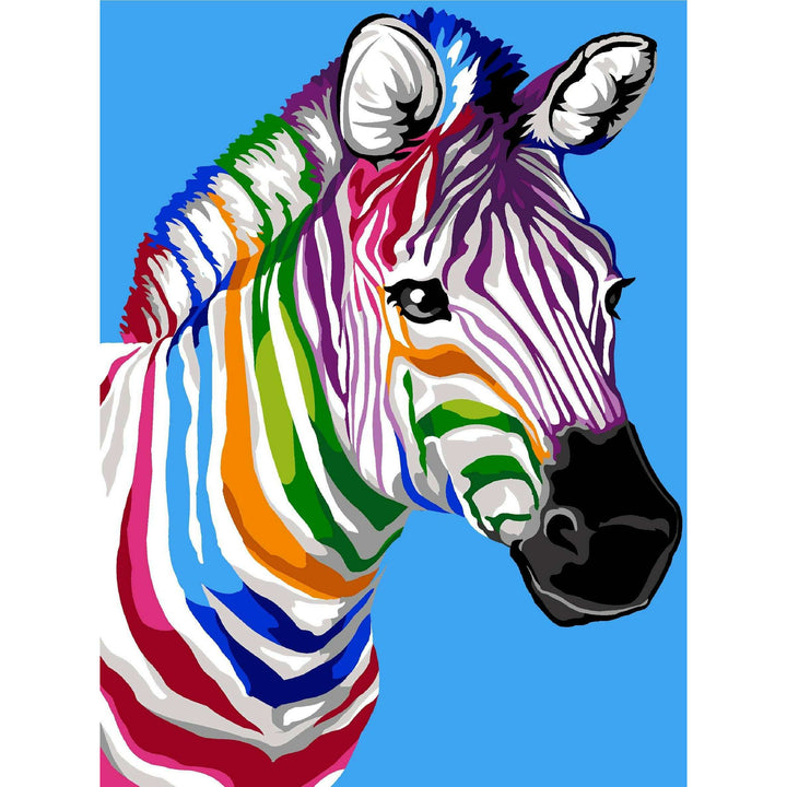 Needlepoint canvas for halfstitch without yarn The Stripes of the Zebra MRC1531439 Margot de Paris Printed Tapestry Canvas