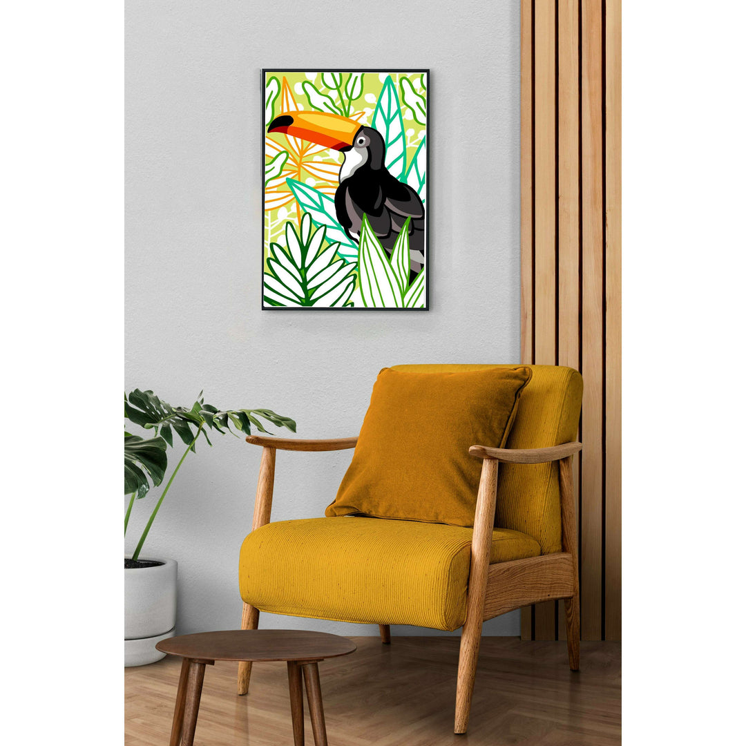 Needlepoint canvas for halfstitch without yarn Toucan Unit SEU928.390 Seg De Paris Printed Tapestry Canvas